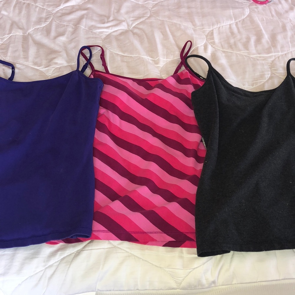 Bundle of 3 Express built in bra tanks